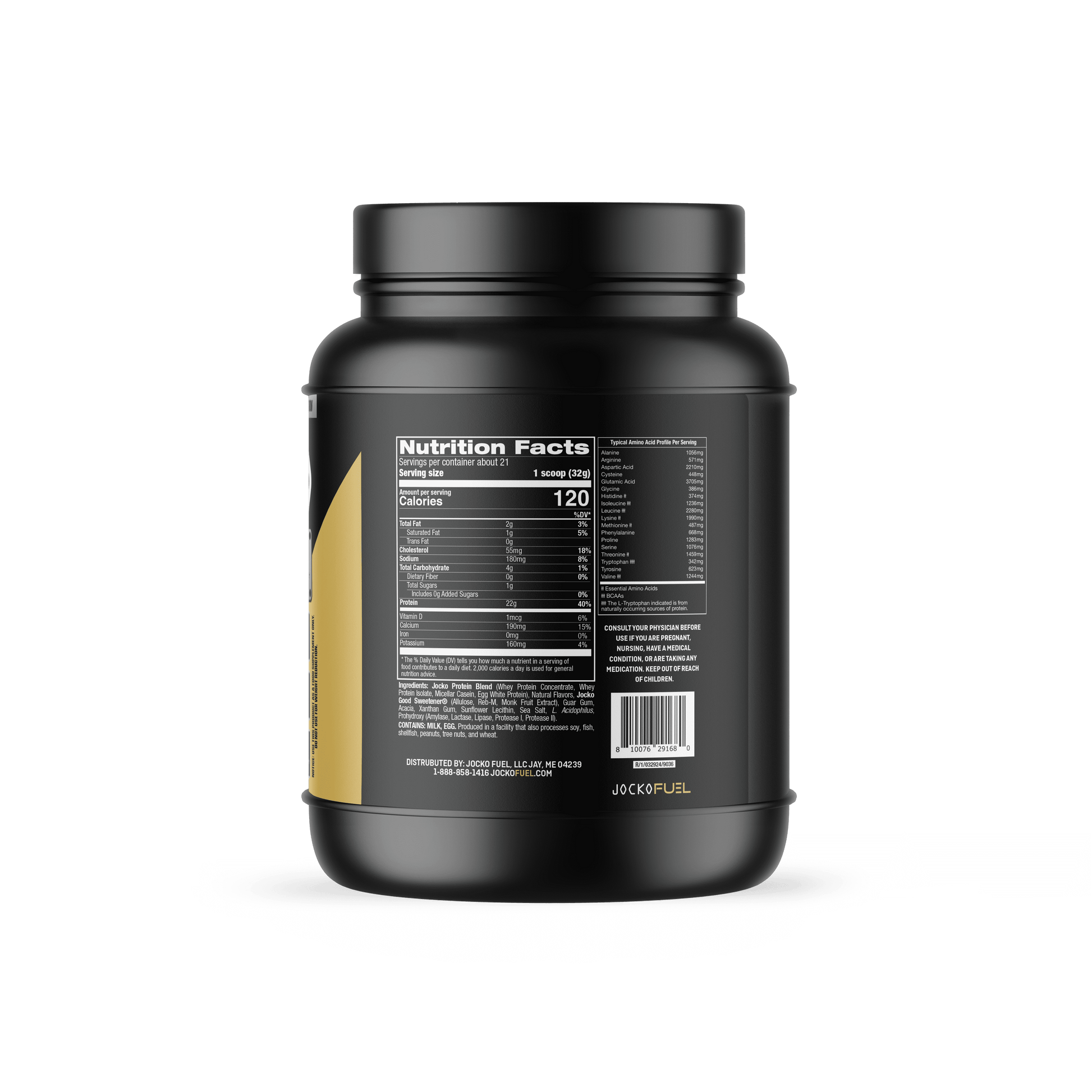 Jocko Mölk Vanilla Protein Powder, 21 Servings