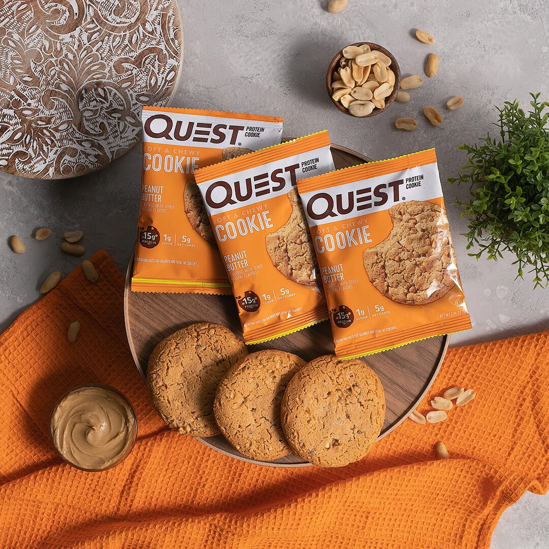 Quest Protein Cookie, Peanut Butter, 15G Protein, 12 Ct