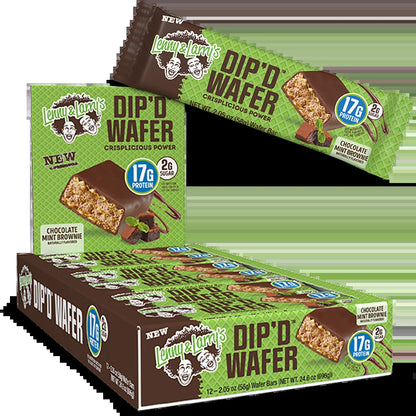 ’S® Dip’D™ Wafer Bar, Chocolate Mint Brownie, 17G Dairy & Plant Protein, 12 Count