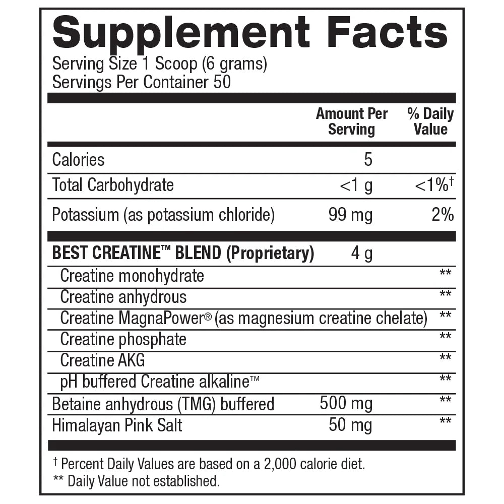 Best Creatine – Creatine Monohydrate, Himalayan Salt – Strength, Pump, Endurance, Muscle Growth, Muscle Definition – No Bloat – Fruit Punch – 50 Servings – 10.58 Oz.